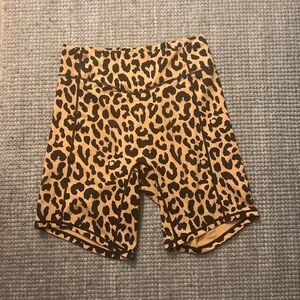 Balance Athletica Leopard Print Bike Shorts